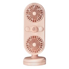 [쿠팡수입] 브루노 클립형 탁상용 듀얼 무선 선풍기, BCF-2116, 핑크