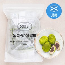 몽미당 녹차맛 찹쌀떡 15p (냉동), 1개, 750g