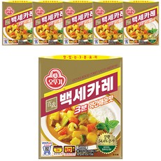 오뚜기 3분 백세카레 약간매운맛, 200g, 6개