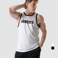 ARMEDES 男士肌肉合身拼色健身無袖AR-114