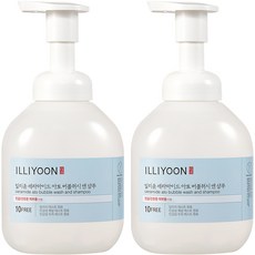 일리윤 세라마이드 아토 버블워시 앤 샴푸, 400ml, 2개