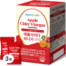 뉴트리디데이 사과초모식초 애플사이다 비니거 구미 60개입