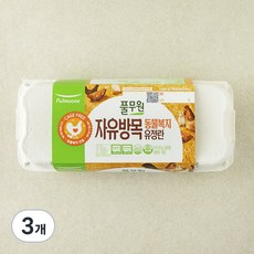 풀무원 동물복지 인증 자유방목 유정란 1번란 520g, 10구, 3개