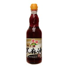源順 特上選黑麻油 570毫升, 低溫製法 環保無污染, 570ml, 1瓶