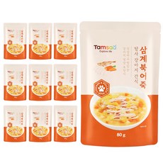 탐사 강아지 보양간식, 80g, 10개, 삼계&북어죽 80g, 10개, 삼계&북어죽