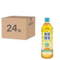 光泉 茉莉茶園 無糖茉莉清茶, 585ml, 新鮮茉莉綠茶茶葉, 循環式工法萃取, 無香料, 24瓶