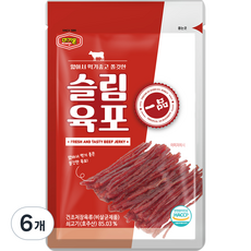 머거본 슬림 쇠고기 육포, 30g, 6개