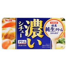 S&B 愛思必 濃厚燉菜湯塊，北海道奶油風味, 168g, 1盒