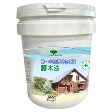 德一水性戶外漆亮光型柚木色1L裝，戶外木器專用，水性環保配方，施工簡單，突顯木紋質感, 柚木, 1L, 1罐