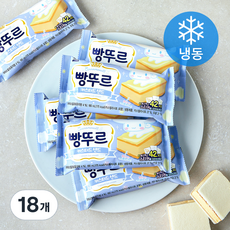 서주 빵뚜르 커스터드 샌드 아이스크림 (냉동), 180ml, 18개