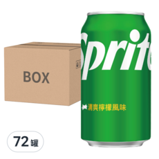 Sprite 雪碧 清爽檸檬風味 330ml*24罐, 72罐