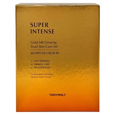 TONYMOLY 蝸牛至尊修護24K純金人蔘爽膚水乳4件組 - 抗皺, 緊緻, 保濕, 1組