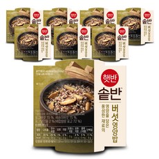 햇반 솥반 버섯 영양밥, 200g, 8개