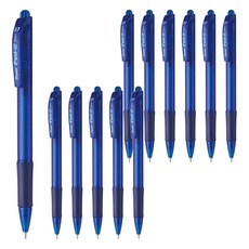 Pentel 飛龍文具 輕油性自動原子筆, Feel-it! BX417 0.7mm, 藍色, 1盒