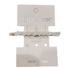 CHIC CHIC 日本製線夾-珍珠髮夾 SY12064，優雅髮飾，日系髮夾, 1入