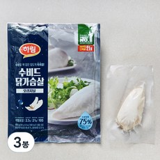 하림 수비드 닭가슴살 오리지널, 100g, 6개입, 3개 600g, 3봉