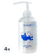 FRANKLIIN 바스 앤 샴푸, 500ml, 4개