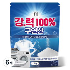 생활공식 강력 100% 구연산, 6개, 1kg
