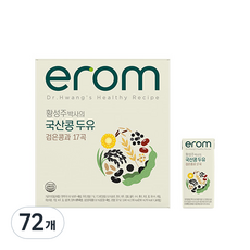 이롬 황성주 검은콩17곡 두유, 190ml, 72개