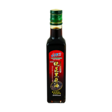 貴夫人 100% 純正黑麻油，300ml，適用烹飪、薑母鴨、燒酒雞、羊肉爐、油飯、湯頭等任何菜餚, 250ml, 1瓶