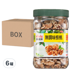 ViVa 萬歲牌 無調味核桃, 特選加州核桃, 幫助健康維持, 290g, 6罐
