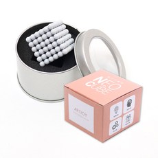 ARTJOY Neocube 5mm+鐵殼+紙殼, 白色的