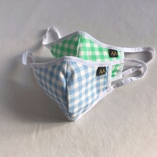 예루예나 아동용 체크 3D 마스크 필터교체형 2종