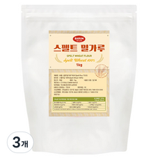 바름 스펠트 밀가루, 1kg, 3개