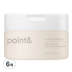 포인트앤 딥 멜팅 소이 클렌징 밤, 90ml, 6개