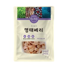 후코홀릭 강아지 건조 간식, 명태 + 블루베리 혼합맛, 100g, 1개 - 후코홀릭