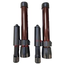 光星 412 一吋管徑助行器剎車輪管 2入 咖啡色 下壓式止滑套管，適用多數助行器, B412AA-A, 2支