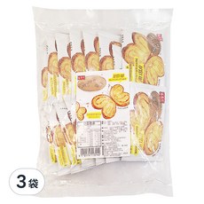 盛香珍 蝴蝶派 原味奶油 厚實口感 16個, 400g, 3袋
