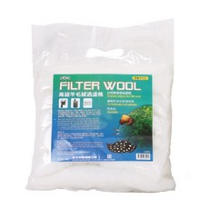 ista 伊士達 高級羊毛絨過濾棉100g, 適用於魚缸過濾, 可清洗重複使用, 維持水質清澈, 1入