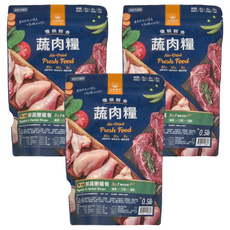 DOG CAT STAR 汪喵星球 慢烘鮮食蔬肉糧 鮮蔬嫩雞 犬用, 85%新鮮原肉+蔬果食材+機能保健, 雞肉, 0.5lb, 3包