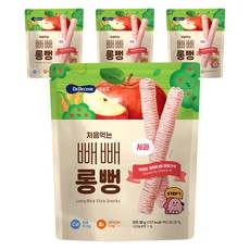 베베쿡 처음먹는 빼빼롱뻥, 30g, 4개, 사과
