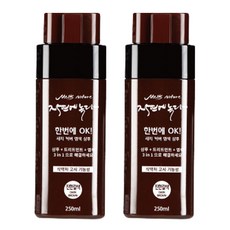 멜츠네이처 고삼추출물 5분 새치 염색 샴푸 250ml, 진한갈색, 2개 - 고삼추출물