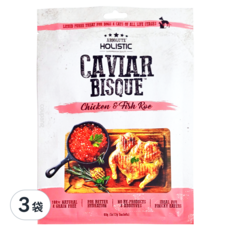 ABSOLUTE HOLISTIC 肉泥, 放養雞肉佐魚子醬, 60g, 3袋