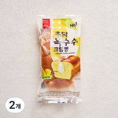 삼립 초당옥수수 크림빵, 100g, 1개입, 2개 100g, 2개