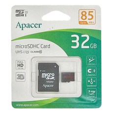 Apacer 宇瞻 32GB microSDHC 快閃記憶卡 Class10 U1, 85MB/s, 防水, 防磁, 耐高溫, 抗X光, 附轉接卡, 1個