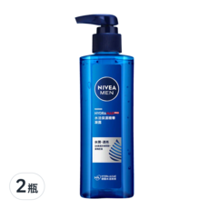NIVEA 妮維雅 男士水活保濕精華凝露, 高保濕玻尿酸 凝露質地 清爽不黏膩, 150ml, 2瓶