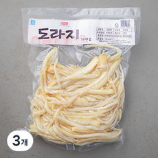 나무새 국산 도라지, 500g, 3개