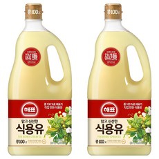 해표 식용유, 1.8L, 2개