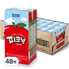 매일유업 피크닉 사과, 200ml, 48팩