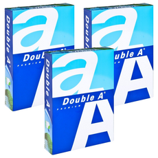 Double A 多功能影印紙, 低紙粉設計, 紙面白皙, 書寫流暢, 不易透光, 高不透光度, 適合雙面影印, 70/80磅, 500張/包, A4, 1500張