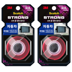 스카치 3M 자동차 투명용 폼 양면 테이프, 2개