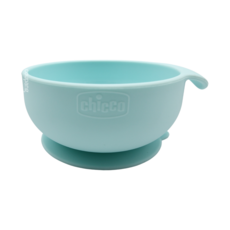 Chicco 矽膠吸盤碗，柔軟色彩，100%食品級矽膠，不含雙酚A，可微波爐使用, 帥氣男孩, 1個