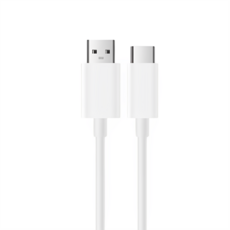 FUGU USB-A to C 高速充電線, 最大2A輸出, 1m長度, 白色, 1m, 1條