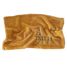 菓拉小舖 擦手巾 a paris 50x30cm 褐色 柔軟吸水, 1入, 1個