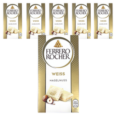 페레로로쉐 초코바 화이트 헤이즐넛, 90g, 6개