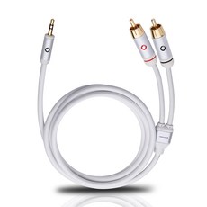 오엘바흐 i-CONNECT J-35/R150 3.5mm Y스테레오 케이블 1.5m, 60001, 화이트